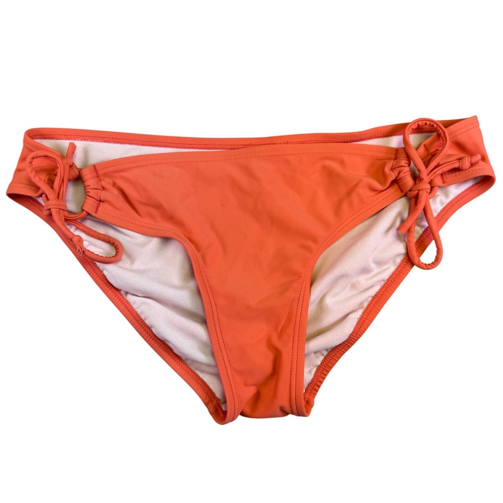 Arizona Swimsuit Bottoms Women's Medium‎ Orange Side Tie Bikini Spring Break